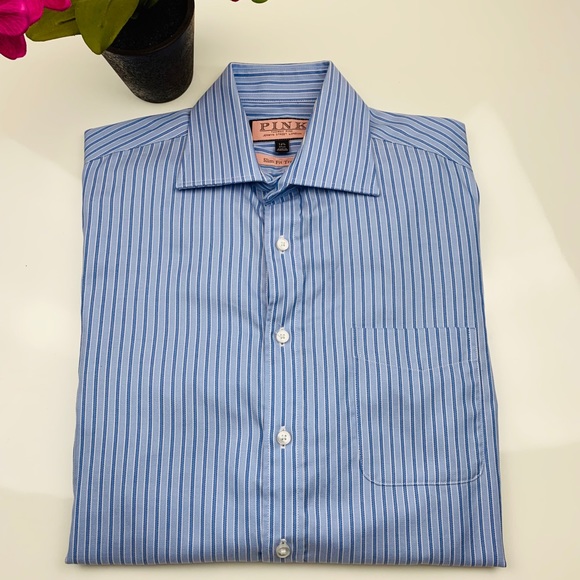 thomas pink slim fit shirt